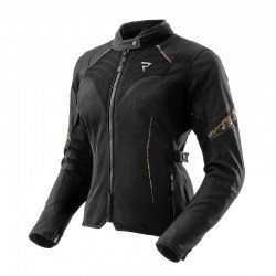KURTKA MOTOCYKLOWA TEKSTYLNA DAMSKA REBELHORN JAX BLACK GOLD WXS