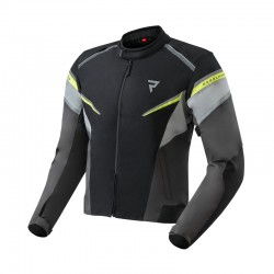 KURTKA MOTOCYKLOWA TEKSTYLNA REBELHORN SPARK BLACK GREY FLUO YELLOW S