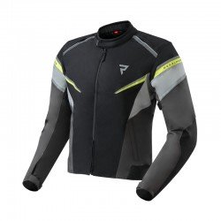 KURTKA MOTOCYKLOWA TEKSTYLNA REBELHORN SPARK BLACK GREY FLUO YELLOW S