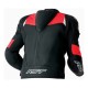 KURTKA MOTOCYKLOWA SKÓRZANA RST TRACTECH EVO D3O BLACK FLUO RED S