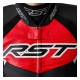 KURTKA MOTOCYKLOWA SKÓRZANA RST TRACTECH EVO D3O BLACK FLUO RED S