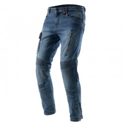 JEANSY MOTOCYKLOWE REBELHORN VANDAL WASHED BLUE MONOLAYER 28/32