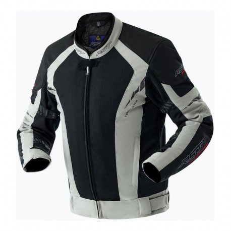 KURTKA MOTOCYKLOWA TEKSTYLNA RST PRO SERIES VENTILATOR D3O BLACK SILVER S