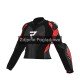 KURTKA MOTOCYKLOWA SKÓRZANA DAMSKA REBELHORN DIVA RS BLACK RED W32