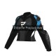 KURTKA MOTOCYKLOWA SKÓRZANA DAMSKA REBELHORN DIVA RS BLACK BLUE W32