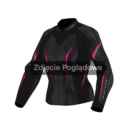 KURTKA MOTOCYKLOWA SKÓRZANA DAMSKA REBELHORN DIVA ST BLACK PINK W32