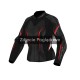 KURTKA MOTOCYKLOWA SKÓRZANA DAMSKA REBELHORN DIVA ST BLACK RED WHITE W32