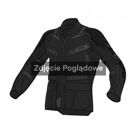 KURTKA MOTOCYKLOWA TEKSTYLNA REBELHORN PATROL 2 BLACK XS