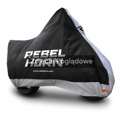 POKROWIEC NA MOTOCYKL REBELHORN SHELTER BLACK SILVER S