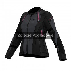 KURTKA MOTOCYKLOWA TEKSTYLNA DAMSKA REBELHORN SWIFT BLACK DARK GREY PINK WXS