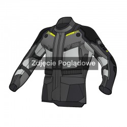 KURTKA MOTOCYKLOWA TEKSTYLNA REBELHORN PATROL 2 BLACK GREY FLUO YELLOW XS