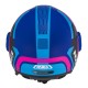KASK MOTOCYKLOWY NZI RINGWAY 2 DUO CONNECTED BLUE PINK BLUE MATT L