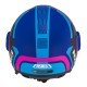 KASK MOTOCYKLOWY NZI RINGWAY 2 DUO CONNECTED BLUE PINK BLUE MATT L