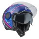 KASK MOTOCYKLOWY NZI RINGWAY 2 DUO CONNECTED BLUE PINK BLUE MATT XL