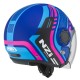 KASK MOTOCYKLOWY NZI RINGWAY 2 DUO CONNECTED BLUE PINK BLUE MATT XL