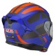 KASK MOTOCYKLOWY NZI GO RIDER STREAM DUO TRIDENT BLUE ANTRACITE ORANGE MATT XS