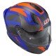 KASK MOTOCYKLOWY NZI GO RIDER STREAM DUO TRIDENT BLUE ANTRACITE ORANGE MATT XL