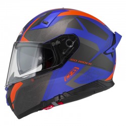 KASK MOTOCYKLOWY NZI GO RIDER STREAM DUO TRIDENT BLUE ANTRACITE ORANGE MATT 3XL