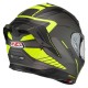 KASK MOTOCYKLOWY NZI GO RIDER STREAM DUO MOTION ANTRACITE BLACK YELLOW MATT L