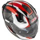 KASK MOTOCYKLOWY NZI GO RIDER STREAM DUO TRIDENT BLACK GREY RED M