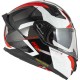 KASK MOTOCYKLOWY NZI GO RIDER STREAM DUO TRIDENT BLACK GREY RED L