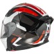 KASK MOTOCYKLOWY NZI GO RIDER STREAM DUO TRIDENT BLACK GREY RED XL