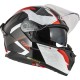 KASK MOTOCYKLOWY NZI GO RIDER STREAM DUO TRIDENT BLACK GREY RED XXL