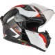 KASK MOTOCYKLOWY NZI GO RIDER STREAM DUO TRIDENT BLACK GREY RED 3XL