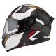 KASK MOTOCYKLOWY NZI GO RIDER STREAM DUO TRIDENT BLACK GREY GOLD MATT XS