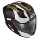 KASK MOTOCYKLOWY NZI GO RIDER STREAM DUO TRIDENT BLACK GREY GOLD MATT L