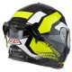 KASK MOTOCYKLOWY NZI GO RIDER STREAM DUO QUADRI BLACK GREY YELLOW XXL