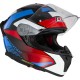 KASK MOTOCYKLOWY NZI GO RIDER STREAM DUO QUADRI BLACK RED BLUE XS