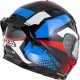 KASK MOTOCYKLOWY NZI GO RIDER STREAM DUO QUADRI BLACK RED BLUE S