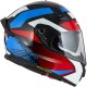 KASK MOTOCYKLOWY NZI GO RIDER STREAM DUO QUADRI BLACK RED BLUE L