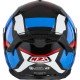 KASK MOTOCYKLOWY NZI GO RIDER STREAM DUO QUADRI BLACK RED BLUE XL