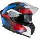 KASK MOTOCYKLOWY NZI GO RIDER STREAM DUO QUADRI BLACK RED BLUE XL