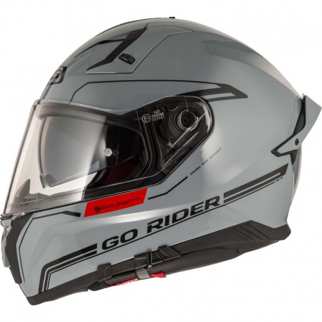 KASK MOTOCYKLOWY NZI GO RIDER STREAM DUO SOLID NOUVEAU NARDO GREY 3XL