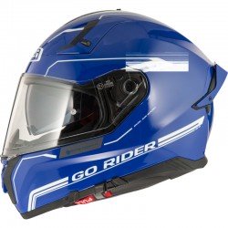 KASK MOTOCYKLOWY NZI GO RIDER STREAM DUO SOLID NOUVEAU BLUE Y L