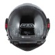 KASK MOTOCYKLOWY NZI MINIMOD DUO META BLACK SILVER M
