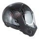KASK MOTOCYKLOWY NZI MINIMOD DUO META BLACK SILVER XL