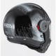 KASK MOTOCYKLOWY NZI MINIMOD DUO META BLACK SILVER XXL
