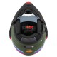 KASK MOTOCYKLOWY NZI MINIMOD DUO RAINBOW GREENBLACK SILVER MATT L