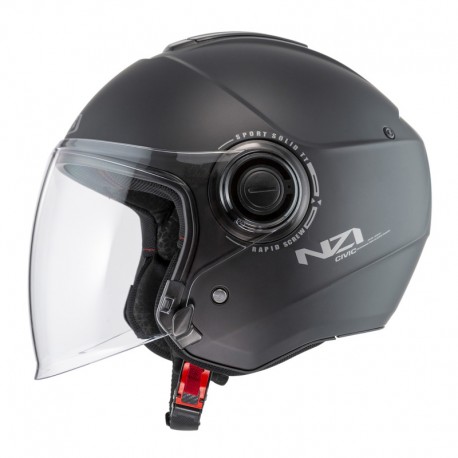 KASK MOTOCYKLOWY NZI CIVIC SOLID NOUVEAU MATT BLACK 3XL