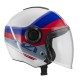 KASK MOTOCYKLOWY NZI CIVIC SUNSET WHITE BLUE RED S