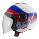 KASK MOTOCYKLOWY NZI CIVIC SUNSET WHITE BLUE RED M