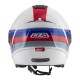 KASK MOTOCYKLOWY NZI CIVIC SUNSET WHITE BLUE RED XL