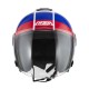 KASK MOTOCYKLOWY NZI CIVIC SUNSET WHITE BLUE RED XL