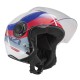 KASK MOTOCYKLOWY NZI CIVIC SUNSET WHITE BLUE RED XXL