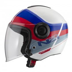 KASK MOTOCYKLOWY NZI CIVIC SUNSET WHITE BLUE RED 3XL