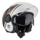 KASK MOTOCYKLOWY NZI RINGWAY 2 DUO SKYLINE BLACK WHITE ITALY L